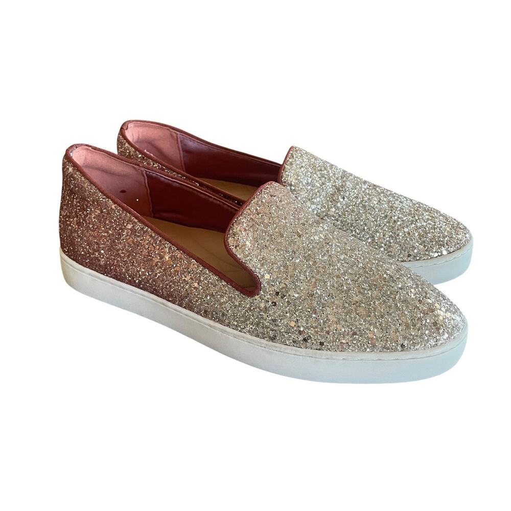 BIRDIES Swift Women's Size 9 Pixie Dust Ombre Glitter Slip-On Cushioned Loafers